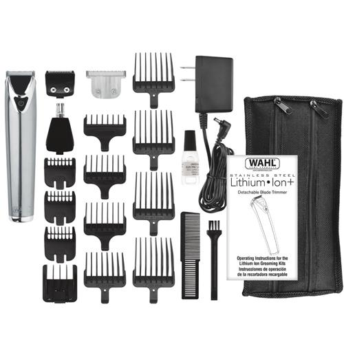 Aparador de Pelos 4 em 1 Wahl Lithium Ion Plus Bivolt Artesanato Quadros ~ Aparador de Pelos 4 em 1 Wahl Lithium Ion Plus Bivolt