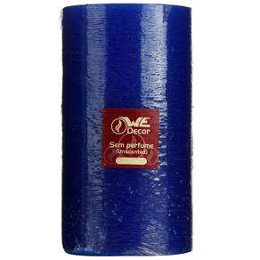 Vela Redonda WE Decor Azul s/ Perfume - 7x12cm