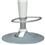 Banco Alto Stool c/ Regulagem de Altura à Gás - Branco - Importado