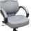 Cadeira Office Doctor em Courino com Função Relax - Cinza - Importado