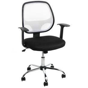 Cadeira Home Office Fusion com Encosto em Nylon e Função Relax - Branca - Importado