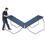 Mesa para Tênis de Mesa Klopf 31009 15mm com Rodas - Azul