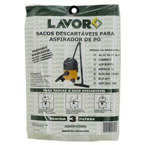 Saco Descartável para Aspiradores LAVOR - Kit c/ 3 unidades - 12 Litros