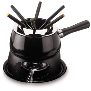 Conjunto p/ Fondue Forma Cervínia Panela Esmaltada 12 Peças