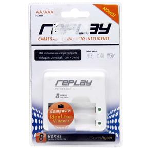 Carregador de Pilhas AA/AAA Replay Compacto