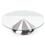 Prato p/ Bolo Forma Andrea c/ Pé de Inox - 30cm
