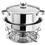 Rechaud Banho-Maria Forma Inox c/ Tampa de Vidro - 7L