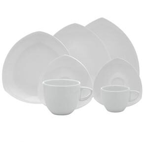 Aparelho de Jantar, Chá e Café Oxford Order Diamante White XM42-7501 - 42 Peças 