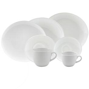Aparelho de Jantar, Chá e Café Oxford Order Loop White VM42-2500 - 42 Peças 