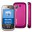 Celular Desbloqueado Samsung Duos Touch Rosa c/ Leitor de Dois Chips, Touch Screen, Câmera 3.2MP, Rádio FM, MP3 Player, Fone, Cabo USB e Cartão 1GB