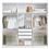 Guarda-Roupa Móveis Europa Rubi Branco/Maple c/ 3 Portas