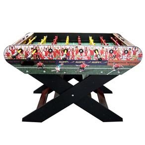 Mesa de Pebolim Klopf com Varões Embutidos e Bonecos de Alumínio Master Ilustrada 1054