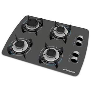 Cooktop a Gás 4 Bocas Continental CIT64720BD com Acendimento Superautomático e Grades Individuais