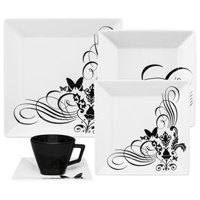 Aparelho de Jantar e Chá Oxford Collection Quartier Tatoo GM20-2414 c/ 20 Peças