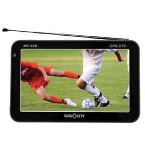 Navegador GPS NavCity NC550 c/ Tela 5" Touchscreen, Slot p/ Cartão e TV Digital
