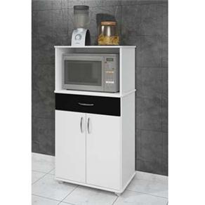 Armário para Micro-ondas Benetil 105 - Branco/Preto