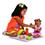 Boneca Trê-Lê-Lê Pic-Nic Negra Bandeirante 8071