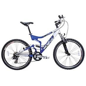 Bicicleta Aro 26 Houston Mercury FS MR26FSJ com Suspensão Dupla e 21 Marchas - Azul