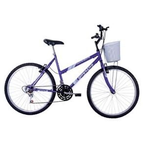Bicicleta Aro 26 Houston Maori FX26MRJ com 18 Marchas - Violeta