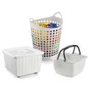 Conjunto p/ Lavanderia Arthi 9136 Branco - 3 Peças