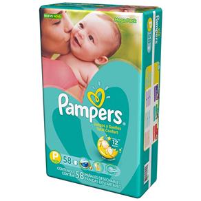 Fralda Pampers Total Confort Mega Econômica