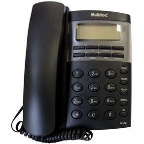 Telefone c/ Fio Multitoc c/ Identificador de Chamadas Office ID - Grafite