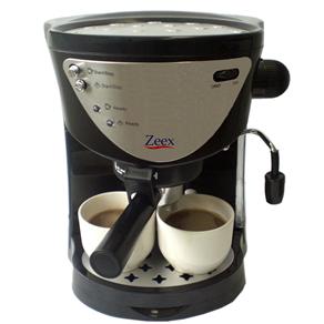 Cafeteira Expresso/Cappuccino Zeex Manual CM 208A Preto/Cinza - 15 Bar