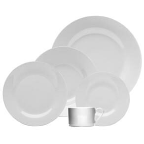 Aparelho de Jantar e Chá Inova Branco D145118 - 20 Peças