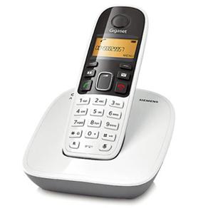 Telefone s/Fio Gigaset Siemens A390 DECT 6.0 Branco c/ Id. Chamadas  