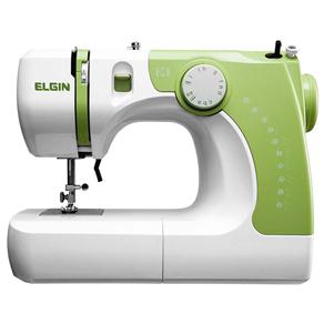 Máquina de Costura Elgin Supéria JX-2050 - Branca/Verde