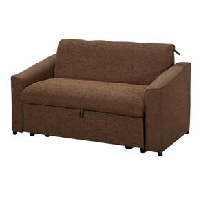 Sofá-cama American Comfort c/ Baú Chenille AC 2200 - Chocolate