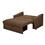 Sofá-cama American Comfort c/ Baú Chenille AC 2200 - Chocolate