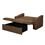Sofá-cama American Comfort c/ Baú Chenille AC 2200 - Chocolate