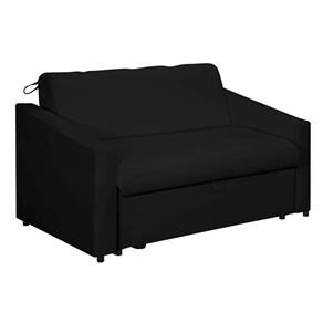 Sofá-cama American Comfort c/ Baú Corino 2200/182 - Preto