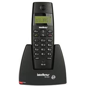Telefone s/ Fio Intelbras c/ Dect TS 40 ID c/ Identificador de Chamadas