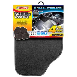 Tapetes em Carpete p/ Carro Luxcar Universal 160 c/ 4 Peças