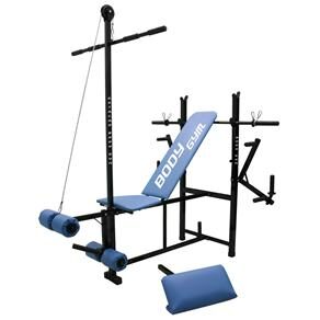 Estação de Musculação Body Gym - Preto/Azul