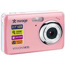 Câmera Digital Mirage Vision DC085 Rosa c/ 14MP...