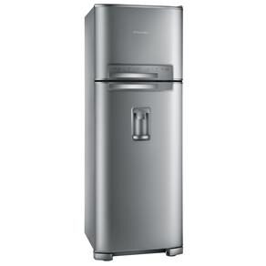 Refrigerador Electrolux Frost Free Duplex Celebrate Blue Touch DW50X c/ Dispenser de água - 428 L - Inox