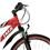 Bicicleta Aro 26 Prince Fujima Tribe Alumínio com Full Suspension e 21 Marchas - Preta/Vermelha