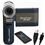 Filmadora Aiptek Go HD Azul c/ 720p, Zoom Óptico 3x, LCD 2.4" e Estabilizador de Imagem