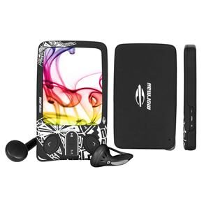 MP4 Player Mormaii Amazônia 8GB c/ Tela 2,4" e Gravador de Voz - Preto Estilizado