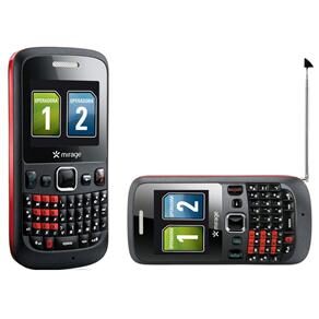 Celular Desbloqueado TIM Multilaser Smart P3103 Preto/Vermelho QWERTY, Dual Chip, Tv, Câmera, MP3, Rádio FM, Bluetooth e Fone de Ouvido