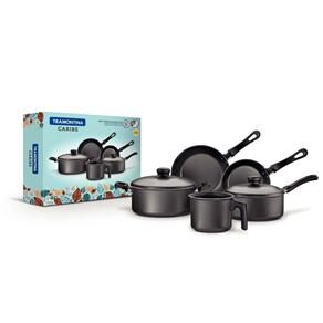 Conjunto de Panelas Tramontina Caribe Antiaderente Starflon - 5 Peças 