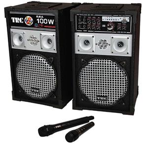 Caixa de Som TRC TRC-340 2.0 c/ Entrada USB e Slot p/ Cartão - 100 W