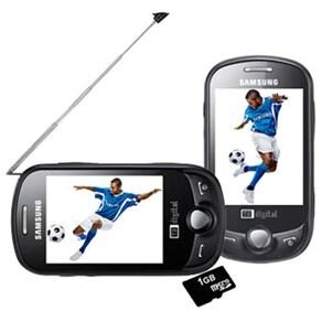 Celular Desbloqueado Samsung GT-I6230 Star Lite Preto c/  TV Digital, Câmera 1.3MP, MP3 Player, Rádio FM, Bluetooth, Touch Screen e Fone de Ouvido
