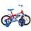 Bicicleta Aro 12 Track & Bikes Kit Kat Azul e Vermelha c/ Rodinhas