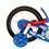Bicicleta Aro 12 Track & Bikes Kit Kat Azul e Vermelha c/ Rodinhas