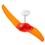 Ventilador de Teto Spirit 200 Tangerina