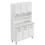 Cristaleira Itatiaia Premium c/ 6 Portas e 3 Gavetas Branco